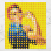 Riveterをロージーに「できるんだ！」pixeldot ワインラベル (シングルラベル)