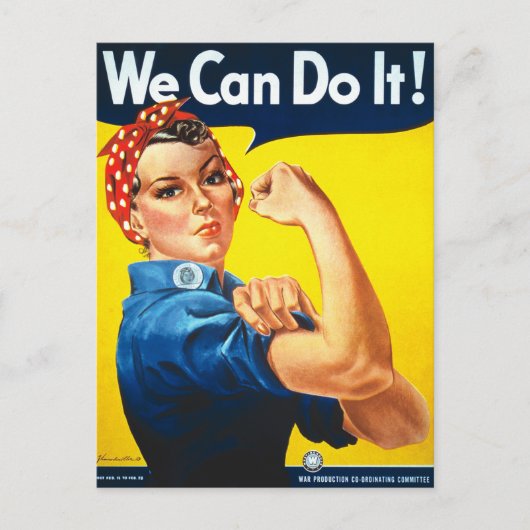 Riveter Vintageの画像をロージー ポストカード (正面)
