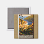 Rivieraイタリアン Europe Italy旅行ポスター マグネット (正面/裏面)