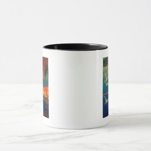 Rivieraフランスの旅行ポスター# 1 マグカップ (中央)