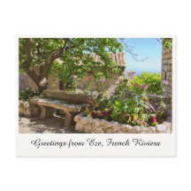 Rivieraポストカードのエゼフランスのさんからの挨拶