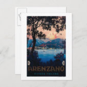 Riviera旅行イタリアンポスター ポストカード (正面/裏面)