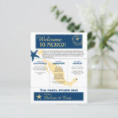 Riviera Maya Mexico結婚のウェルカムレター (スタンド正面)