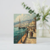 Riviera Promenade:フランスのヴィンテージはがき ポストカード (スタンド正面)