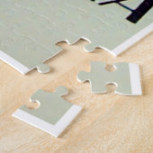 Riviera Vintage Travelフランスのポスター ジグソーパズル (側面)