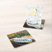 RivièreジェイクスCartier | Rabaskasの波止場 スクエアペーパーコースター (インサイチュ)
