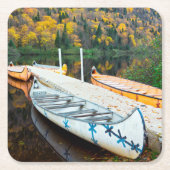 RivièreジェイクスCartier | Rabaskasの波止場 スクエアペーパーコースター (正面)