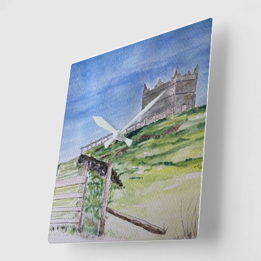 Rivington Pike Beacon   スクエア壁時計 (傾斜)