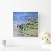 Rivington Pike Beacon   スクエア壁時計 (ホーム)