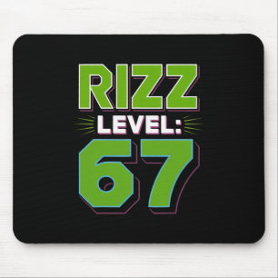 Rizzレベル67ミームTシャツ若者トレンドシックスセブン 6 7 マウスパッド