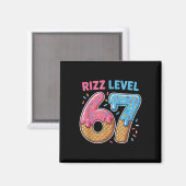 Rizzレベル67 アルファスラング世代 67番アイスクリーム マグネット (正面/裏面)