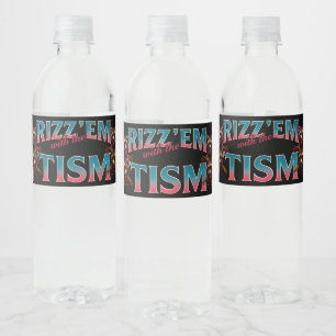 Rizz Em With The Tism Meme 自閉症 楽しい アライグマ ペットボトルラベル