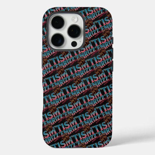 Rizz Em With The Tism Meme 自閉症 楽しい アライグマ Case-Mate iPhoneケース (裏面)