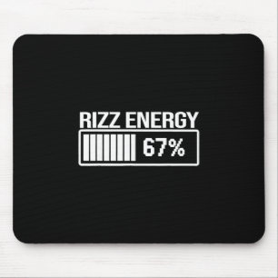 Rizz Energy At 67 冗談でしょ Gen Alpha流行りの面白いミーム マウスパッド
