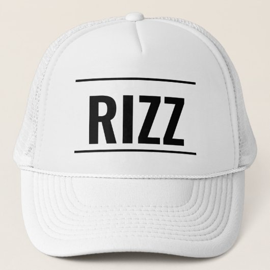 RIZZ Leather Patch Hat — Minimal Logo Cap キャップ (正面)