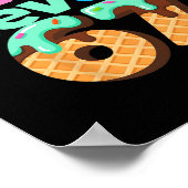 Rizz Level 67 Meme Shirt Ice Cream Drip Meme Six S ポスター (角)