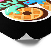 Rizz Level 67 Meme Shirt Ice Cream Drip Meme Six S ポスター (角)