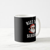 Rizz The Season Funny Santa Merry Rizzmas Rizzler コーヒーマグカップ (正面右)