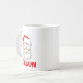 Rizz The Season Silly Christmas Funny Santa Men Te コーヒーマグカップ (正面左)