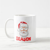 Rizz The Season Silly Christmas Funny Santa Men Te コーヒーマグカップ (左)