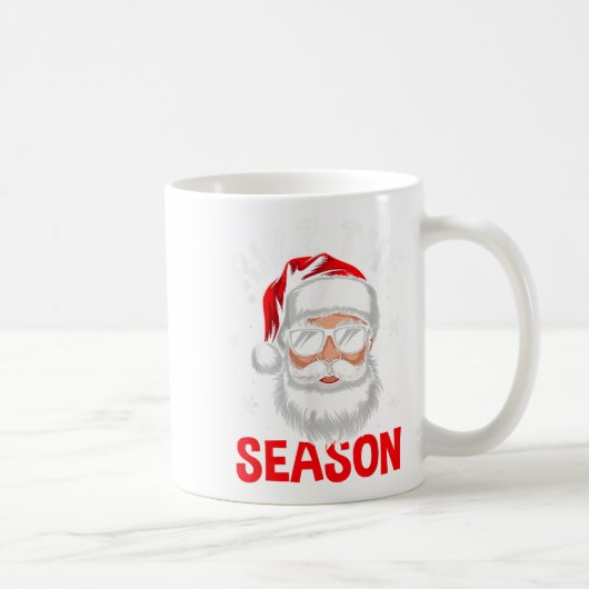 Rizz The Season Silly Christmas Funny Santa Men Te コーヒーマグカップ (右)