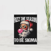 Rizz The Season To Be Sigma Santa Christmas Gen Al カード (正面)