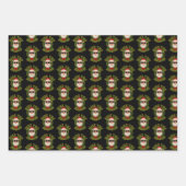 Rizz The Season Trendy Christmas Santa ラッピングペーパーシート (正面3)