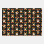 Rizz The Season Trendy Christmas Santa ラッピングペーパーシート (正面2)