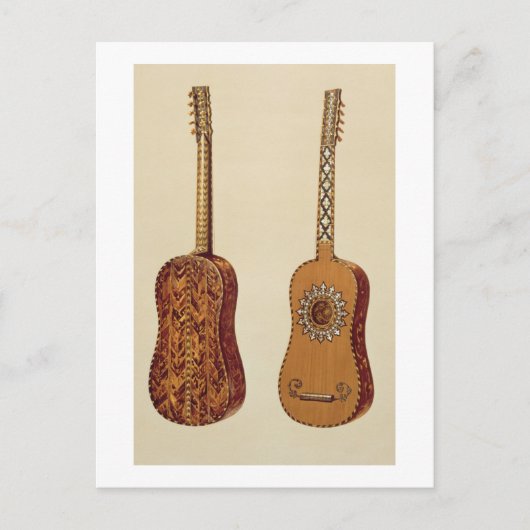 Rizzio Guitar、「ミュージカル楽器」より(colore) ポストカード (正面)