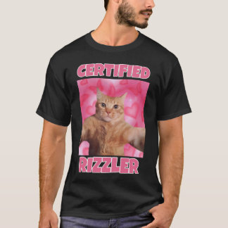 RIZZLER認定の猫ミーム Tシャツ