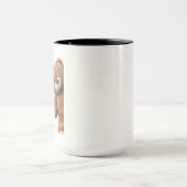 Rizzly cute teddy bear design funny quote マグカップ (中央)