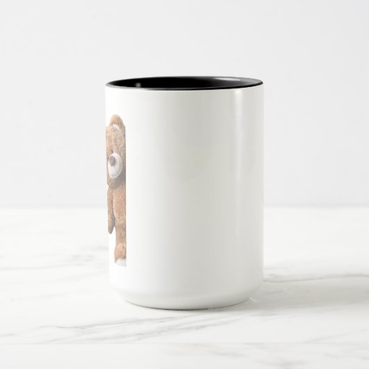 Rizzly cute teddy bear design funny quote マグカップ (中央)