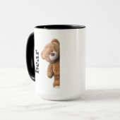 Rizzly cute teddy bear design funny quote マグカップ (正面左)
