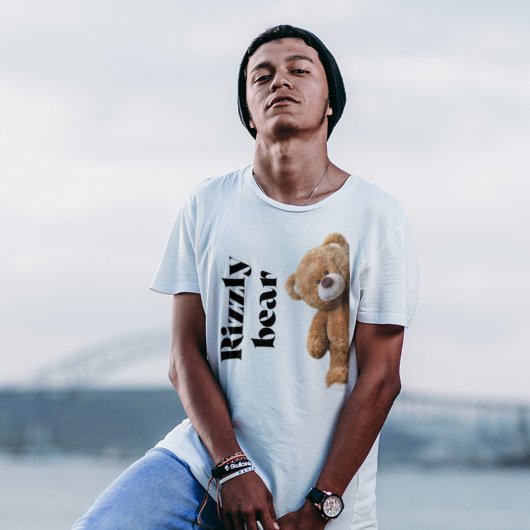 Rizzly cute teddy bear design funny quote tシャツ