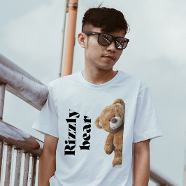 Rizzly cute teddy bear design funny quote tシャツ