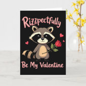Rizzpectfully Be My Valentine Gen Alpha Rizz Sigma カード (黄色い花)