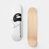 rjのスケートで滑る、不機嫌はスケートボードの後をつけます スケートボード (正面)