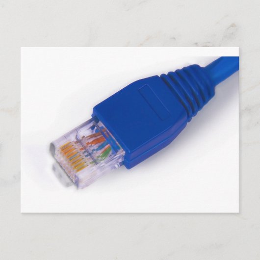 RJ45 - コンピューターネットワークコネクター ポストカード (正面)