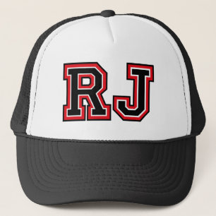 「RJ」のモノグラム キャップ