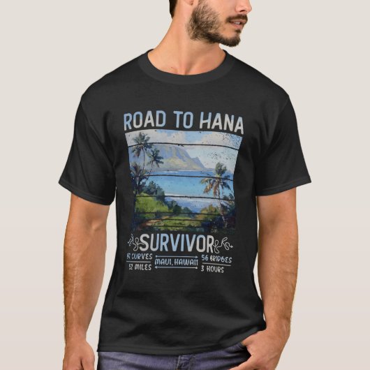 Rjc ロード・トゥ・ハナ・サバイバー マウイ ハワイ 旅行 冒険 tシャツ (正面)