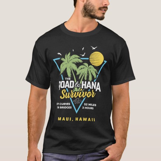 RJC Road to Hana Surviver Maui Hawaii Trip Adventu Tシャツ (正面)