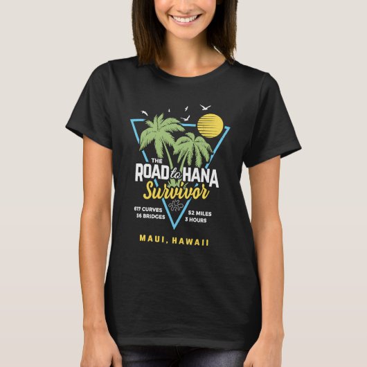RJC Road to Hana Survivor Maui Hawaii Trip Adventu Tシャツ (正面)