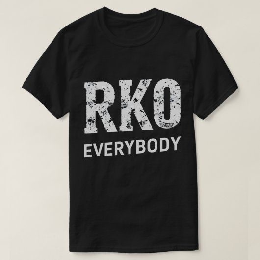 RKO Everybody T-Shirt – Wrestling Fan Knockout Tee Tシャツ (デザイン正面)