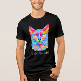 RKS Psychedelic Rainbow Kitten Shirt トライブレンドＴシャツ