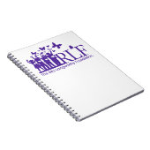 RLFのロゴのノート、80ページ ノートブック (右側)