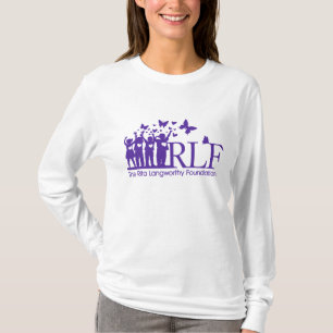 RLFのロゴの女性のHanesのNano長袖のTシャツ Tシャツ