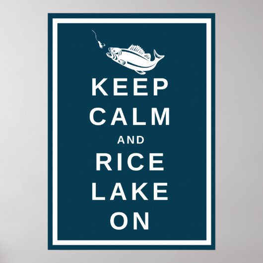 RLTAグ保リーンでONポスターCalm and Rice Lake ポスター (正面)
