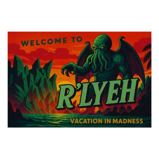 R'lyehへようこそ – Vacation in Madness ポスター (正面)
