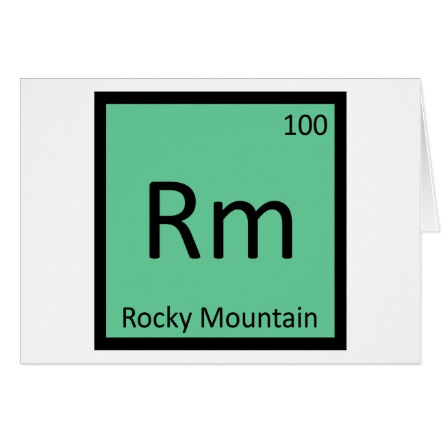 Rm - ロッキー山脈の遊脚馬 化学元素 (正面横)