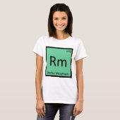 Rm - ロッキー山脈の遊脚馬 化学元素 tシャツ (正面フル)